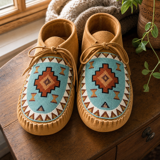 Sage's Slippers - Handmade Native Moccasins